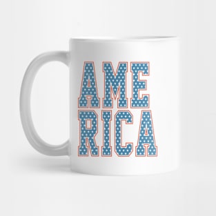 America letters american flag Mug